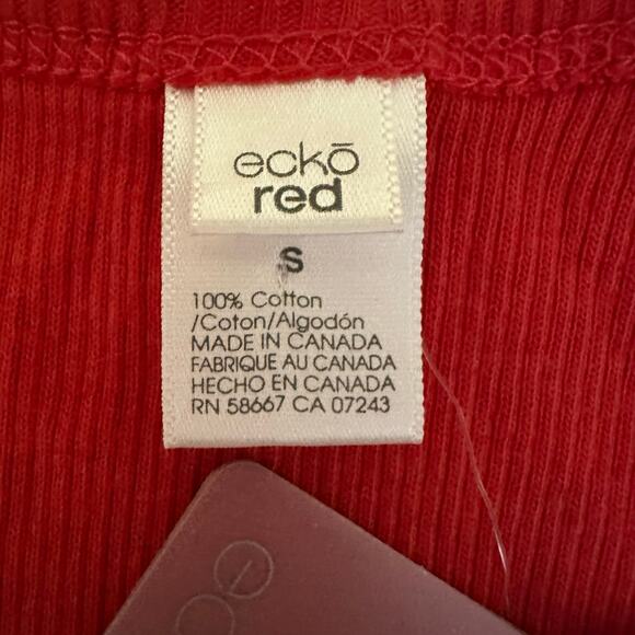 Ecko Red Y2K Ribbed Beater Sequence Tank Top Size Small Red Cotton - Picture 4 of 14